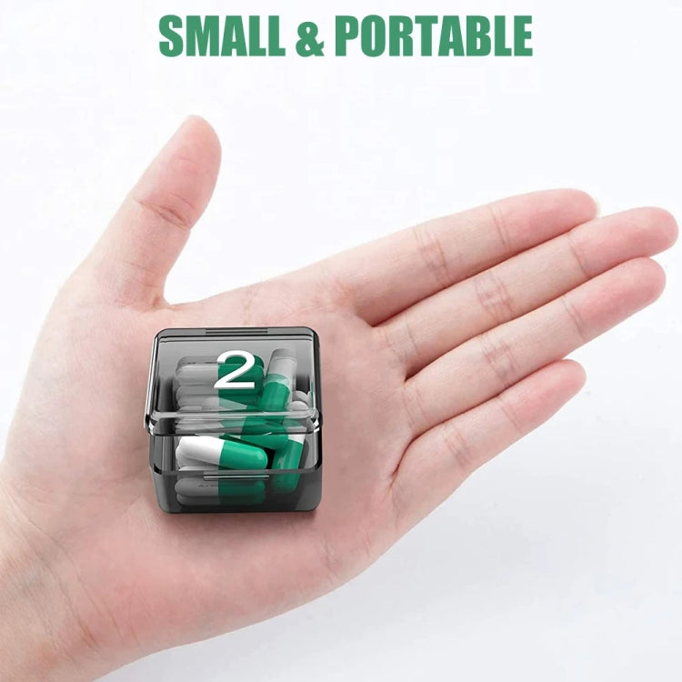 Monthly Pill Organizer 30 Days Pill Box Easy-Open Large Capacity Medicine Case(Transparent)