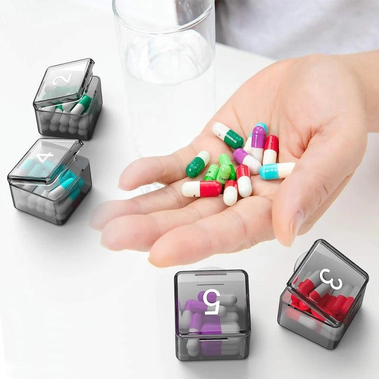 Monthly Pill Organizer 30 Days Pill Box Easy-Open Large Capacity Medicine Case(Transparent)