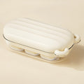 Mini Silicone Ice Cube Soft Mold Home Refrigerator Ice Box(Cream Color)