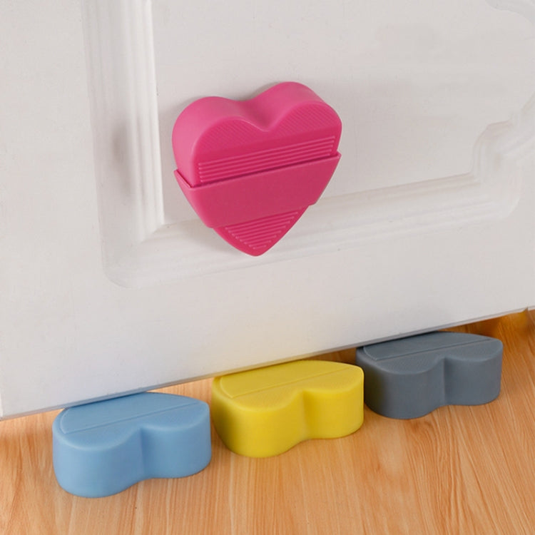 PVC Windproof Door Stopper Household Door Stopper With Storage Box(Light Blue)