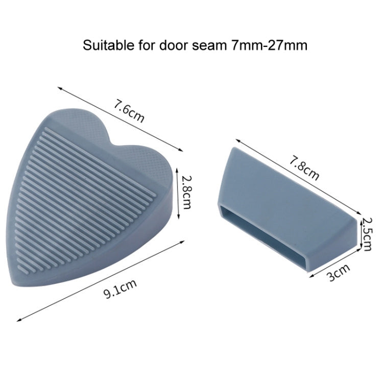 PVC Windproof Door Stopper Household Door Stopper With Storage Box(Dark Blue)