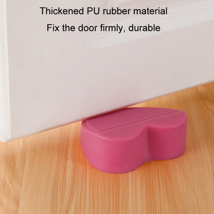 PVC Windproof Door Stopper Household Door Stopper With Storage Box(Dark Blue)