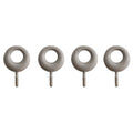 4pcs /Set Household Wall Hanging Hooks Dormitory Non-Marking Punch-Free Adhesive Hooks(Gray)