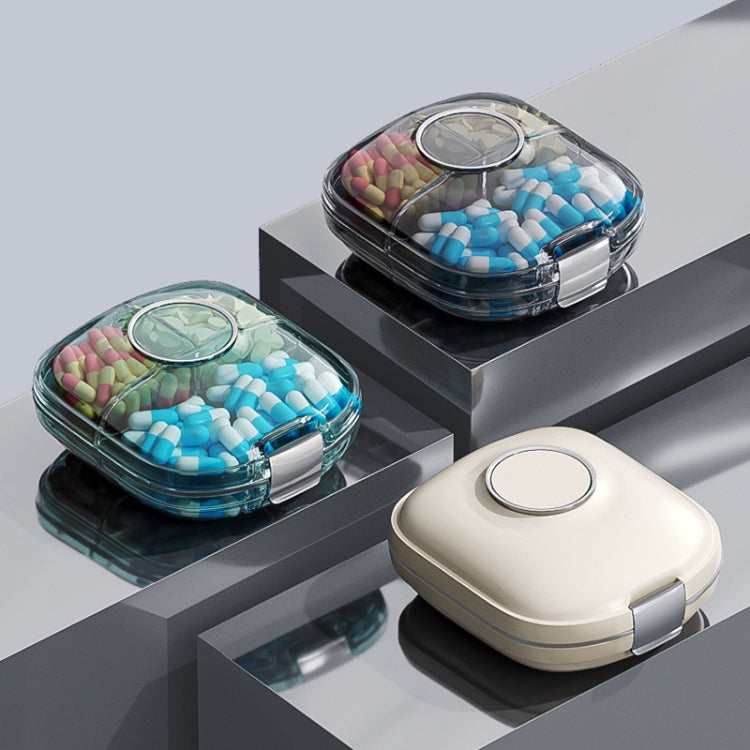 Multi-functional Portable Mini Pill Dispenser Organizer(Transparent Green)