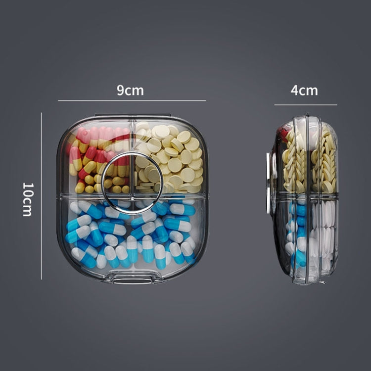 Multi-functional Portable Mini Pill Dispenser Organizer(Transparent Green)