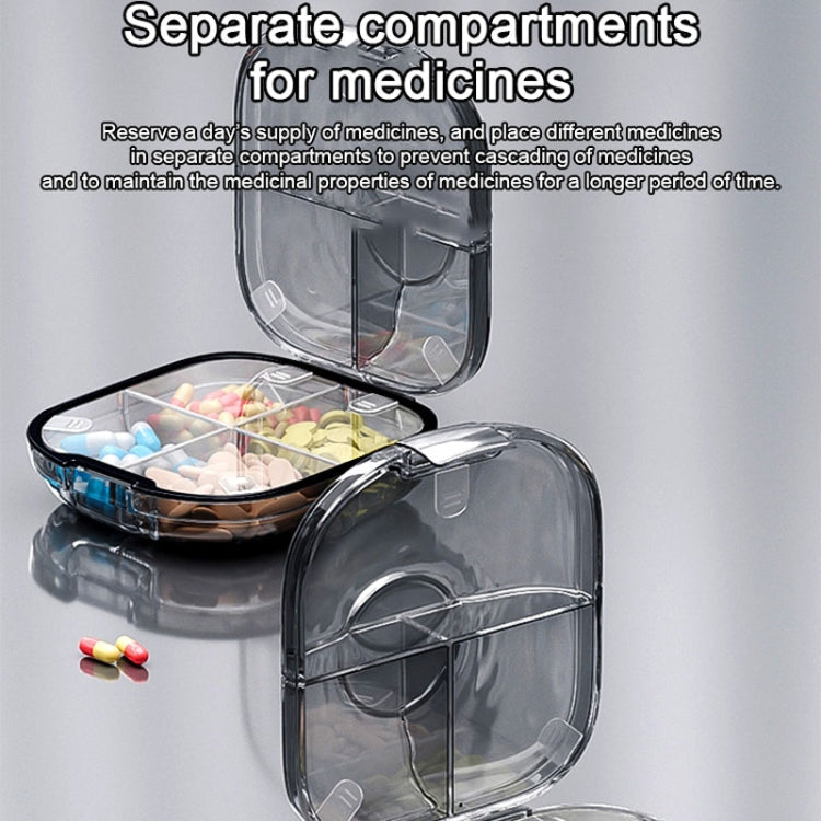 Multi-functional Portable Mini Pill Dispenser Organizer(Transparent Green)