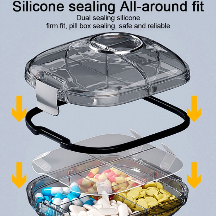 Multi-functional Portable Mini Pill Dispenser Organizer(Transparent Green)