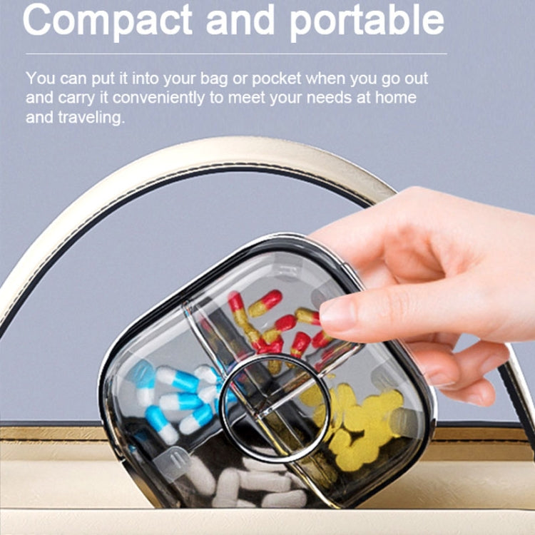 Multi-functional Portable Mini Pill Dispenser Organizer(Cream)