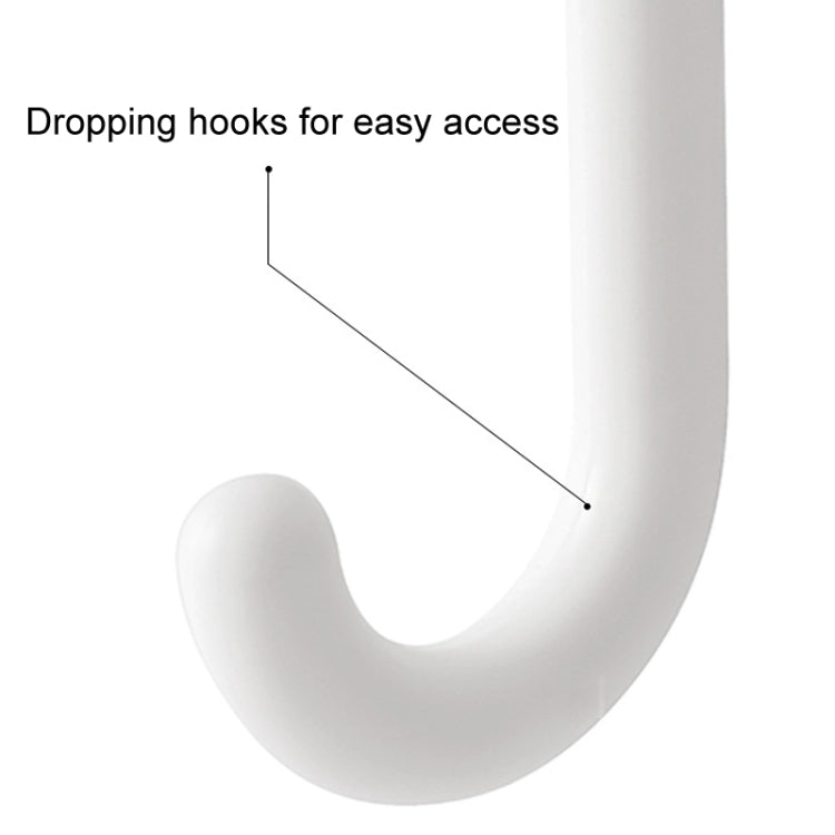3pcs /Set Household Wall Hanging Hooks Dormitory Non-Marking Punch-Free Adhesive Hooks(Blue)