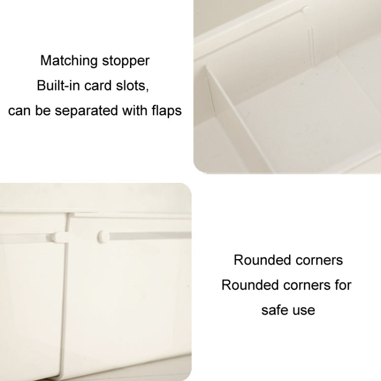 Drawer Fixed Retractable Storage Box With Divider Tableware Organizer, Style: Wide Model