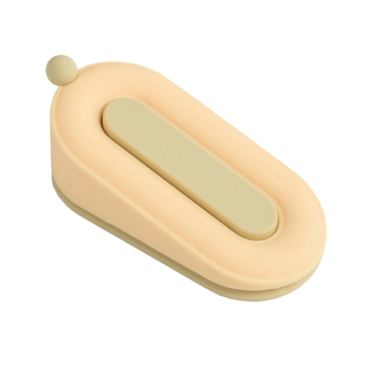 Household Hole-Free Fixed Doorstop Anti-Collision Donut Door Stopper(Yellow)