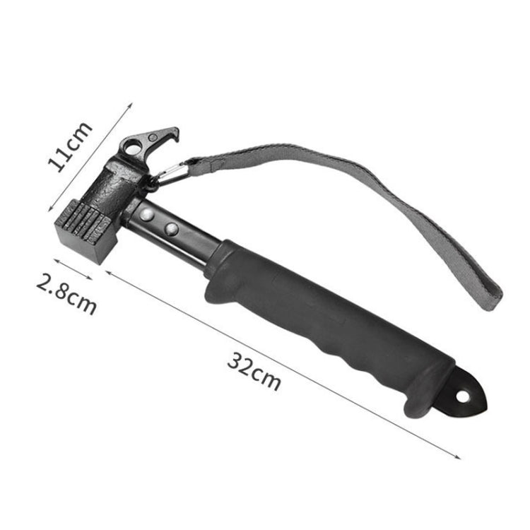 Outdoor Camping Tent Canopy Nail Hammer Multi-Function Nail Puller(YY02)