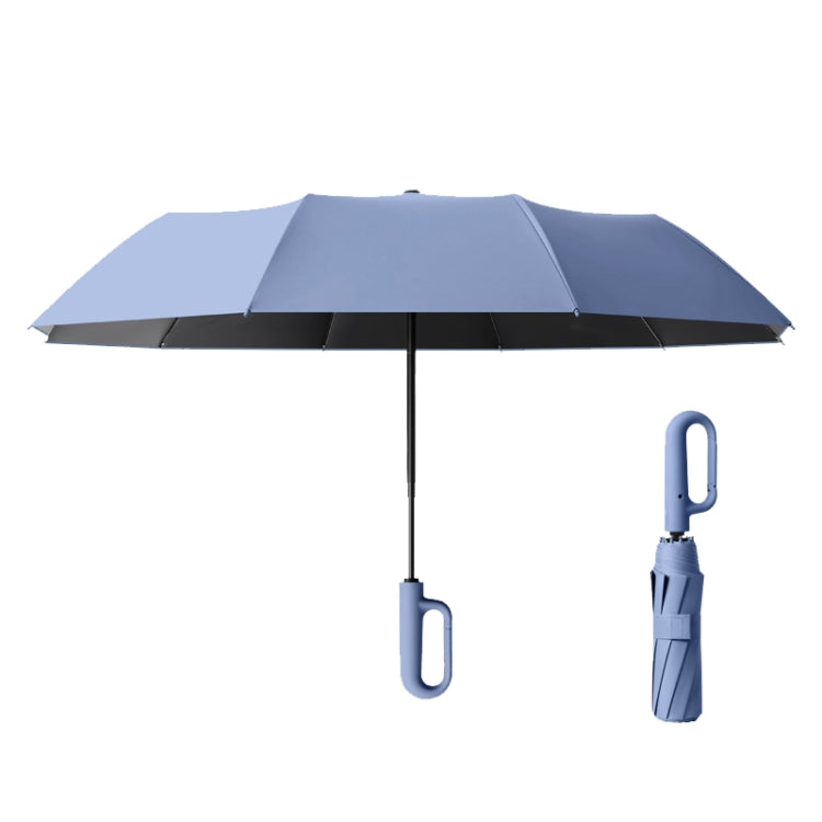 Fully Automatic Rain Or Shine Umbrella Foldable Unisex Sun Shade Umbrella, Style: Forward Blue 125cm