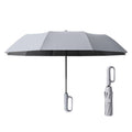 Fully Automatic Rain Or Shine Umbrella Foldable Unisex Sun Shade Umbrella, Style: Forward Gray 125cm