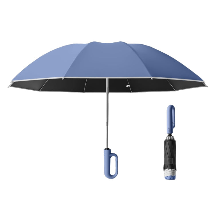 Fully Automatic Rain Or Shine Umbrella Foldable Unisex Sun Shade Umbrella, Style: Reverse Blue 125cm