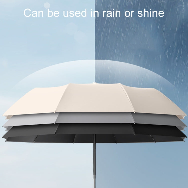 Fully Automatic Rain Or Shine Umbrella Foldable Unisex Sun Shade Umbrella, Style: Forward Gray 125cm