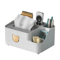 Drawing Paper Desktop Organizer Coffee Table Multifunctional Remote Control Storage Box, Color: White Large