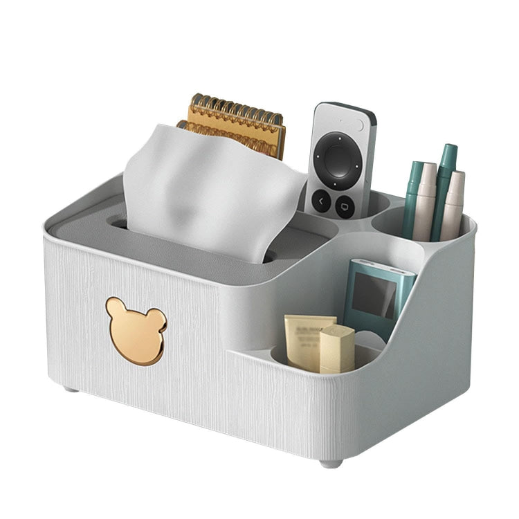Drawing Paper Desktop Organizer Coffee Table Multifunctional Remote Control Storage Box, Color: White Large