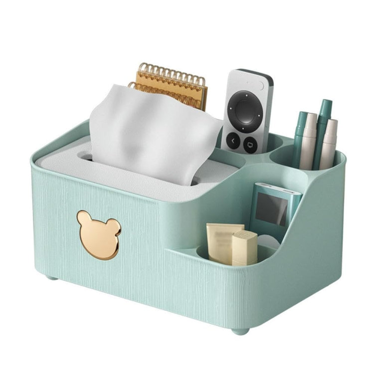 Drawing Paper Desktop Organizer Coffee Table Multifunctional Remote Control Storage Box, Color: Green Large