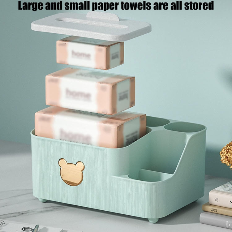 Drawing Paper Desktop Organizer Coffee Table Multifunctional Remote Control Storage Box, Color: Pink Large