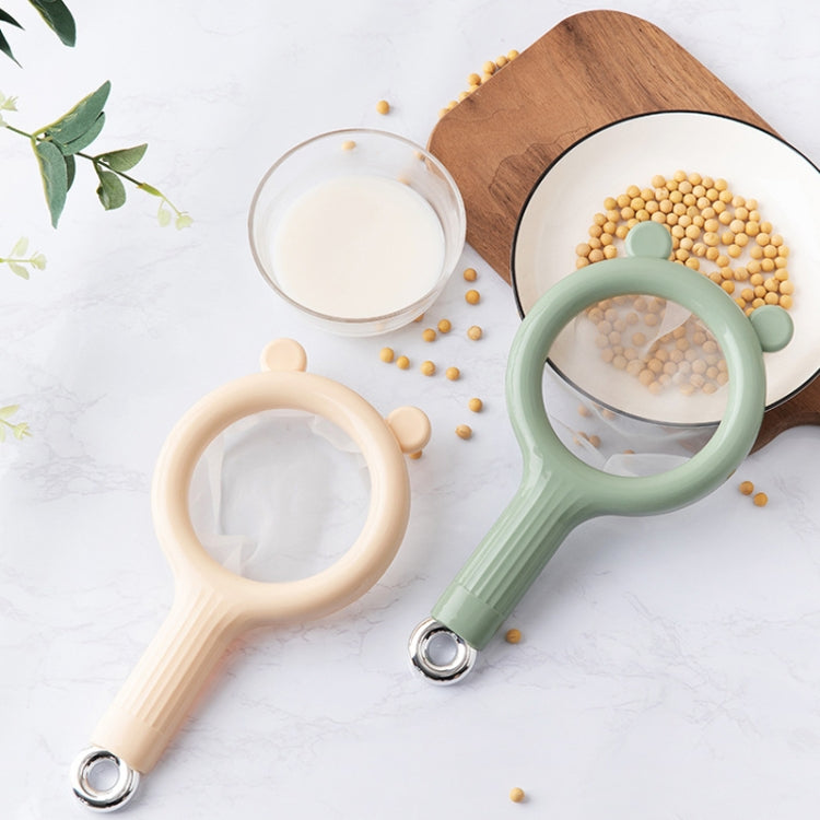 Household Soymilk Strainer Kitchen Juicer Residue Filter(Green)