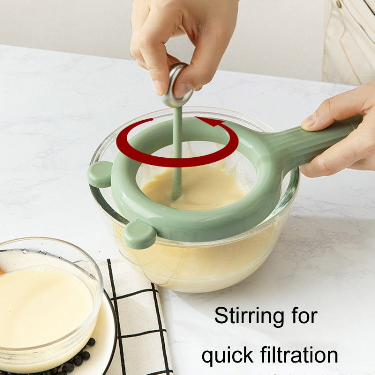 Household Soymilk Strainer Kitchen Juicer Residue Filter(Green)