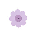 Sunflower Cute PVC Heat Insulation Mat Household High Temperature Resistant Table Pad, Style: Purple Small