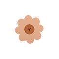 Sunflower Cute PVC Heat Insulation Mat Household High Temperature Resistant Table Pad, Style: Brown Small