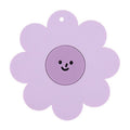 Sunflower Cute PVC Heat Insulation Mat Household High Temperature Resistant Table Pad, Style: Purple Large