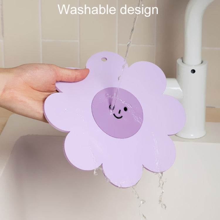 Sunflower Cute PVC Heat Insulation Mat Household High Temperature Resistant Table Pad, Style: Yellow Medium