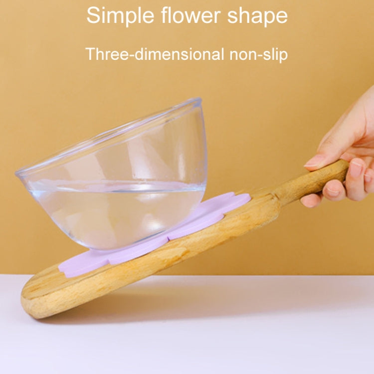 Sunflower Cute PVC Heat Insulation Mat Household High Temperature Resistant Table Pad, Style: Yellow Medium