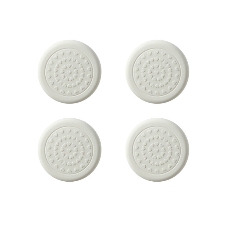 4pcs /Set Silent And Wear Resistant Chair Foot Cover Household Stool Anti-Slip Protective Pads, Style: 60mm Round white