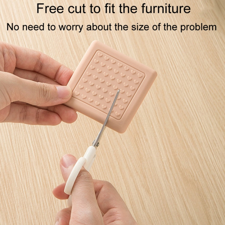 4pcs /Set Silent And Wear Resistant Chair Foot Cover Household Stool Anti-Slip Protective Pads, Style: 60mm Round white