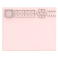 50x40cm Silicone Painting Pad With  Paint Holder Art Mat For Drawing Clay(Pink)