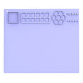 50x40cm Silicone Painting Pad With  Paint Holder Art Mat For Drawing Clay(Violet)