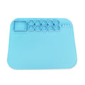 40 x 50cm Square Silicone Painting Pad  Art Mat for Drawing Clay(Sky Blue)