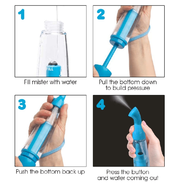 Portable Spray Hydrator Mini Home Air Pressure Spray Bottle(Black)