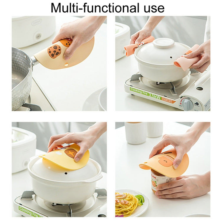 Household Cartoon Heat Insulation Mat Kitchen High Temperature Resistant Baking Placemats, Style: Biscuits