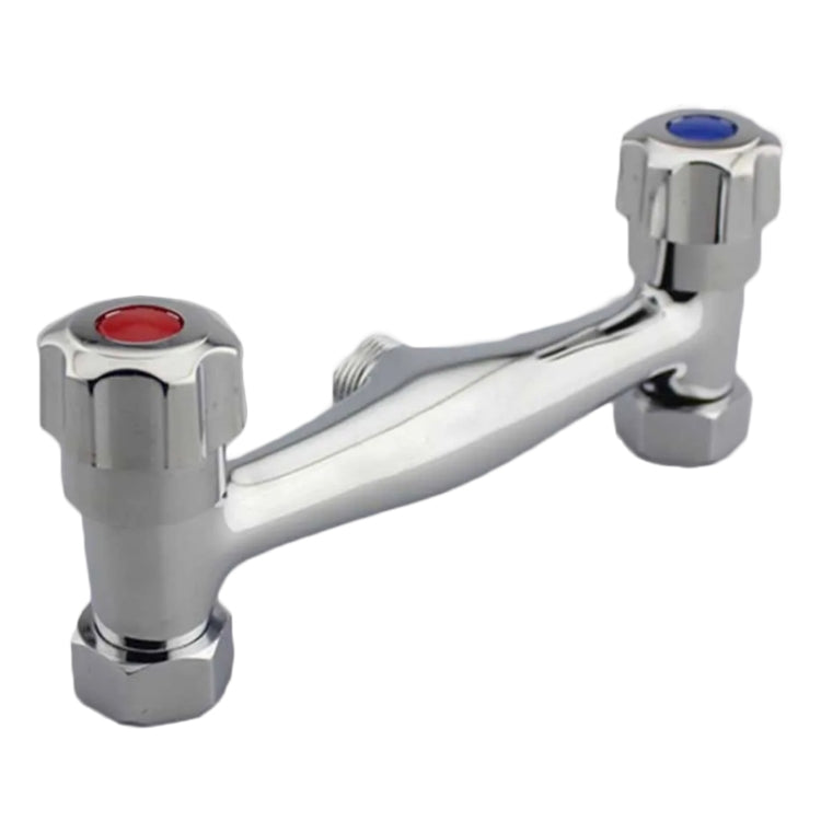 In-wall Dual Control Hot And Cold Water Faucet Bathroom Mixer Valve Shower Faucet, Specification: With Corner