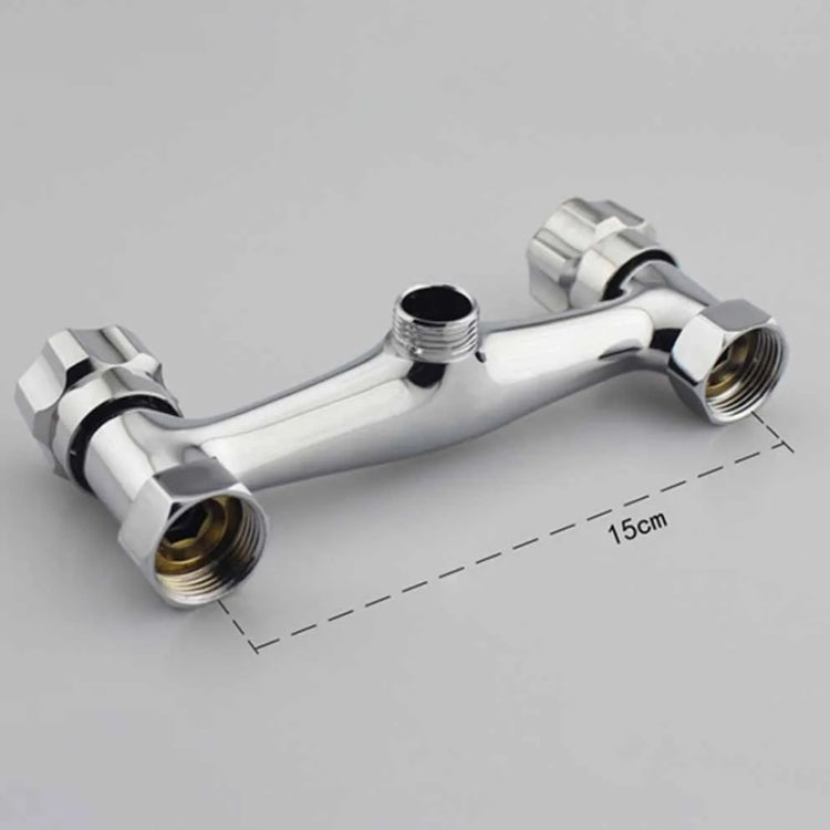In-wall Dual Control Hot And Cold Water Faucet Bathroom Mixer Valve Shower Faucet, Specification: With Corner