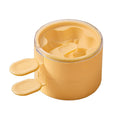 Homemade Dual Layer Ice Cream Mould Summer DIY Frozen Silicone Ice Box(Yellow)
