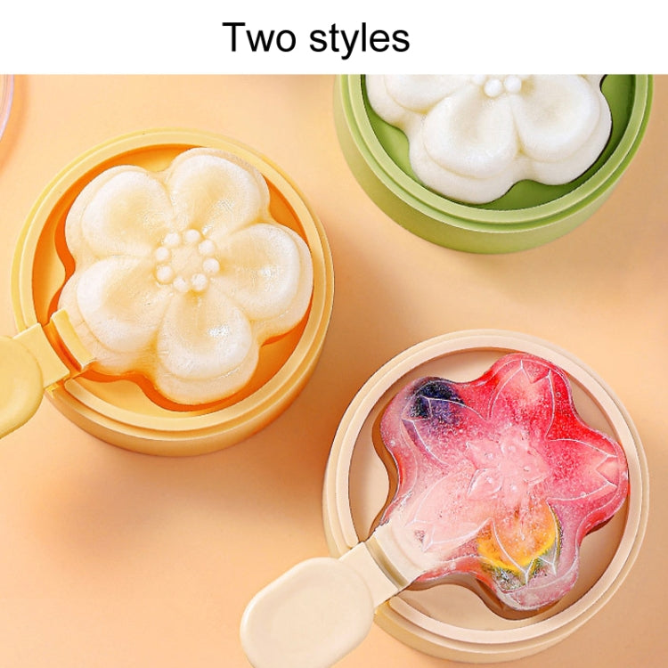 Homemade Dual Layer Ice Cream Mould Summer DIY Frozen Silicone Ice Box(Green)