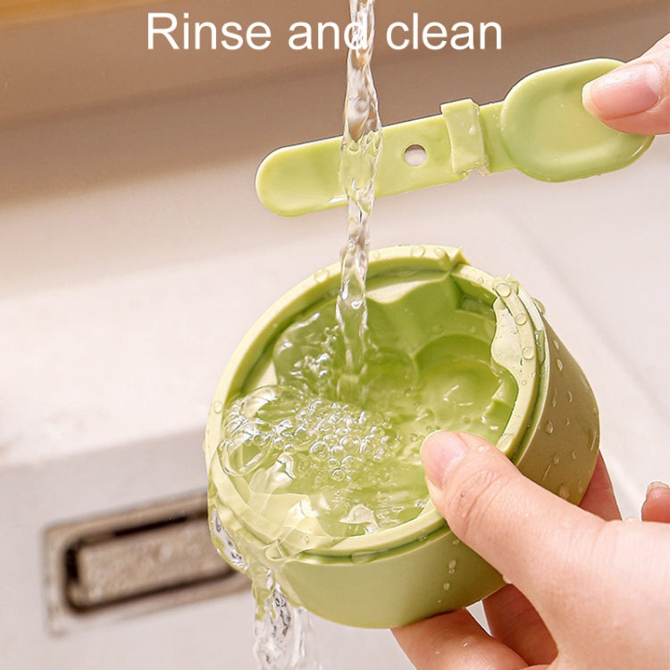 Homemade Dual Layer Ice Cream Mould Summer DIY Frozen Silicone Ice Box(Green)