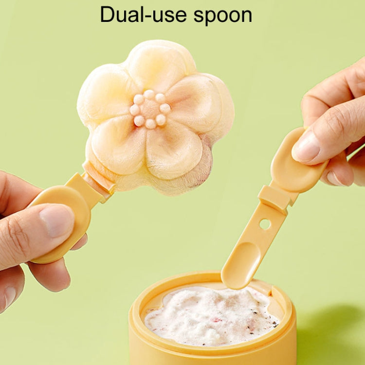 Homemade Dual Layer Ice Cream Mould Summer DIY Frozen Silicone Ice Box(Apricot Color)