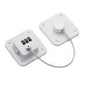 Child Safety Lock No Hole Window Limiter Refrigerator Drawer Cabinet Combination Lock, Specification: 3-bit White