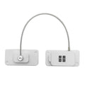 Child Safety Lock No Hole Window Limiter Refrigerator Drawer Cabinet Combination Lock, Specification: 2-bit White