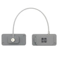 Child Safety Lock No Hole Window Limiter Refrigerator Drawer Cabinet Combination Lock, Specification: 2-bit Gray