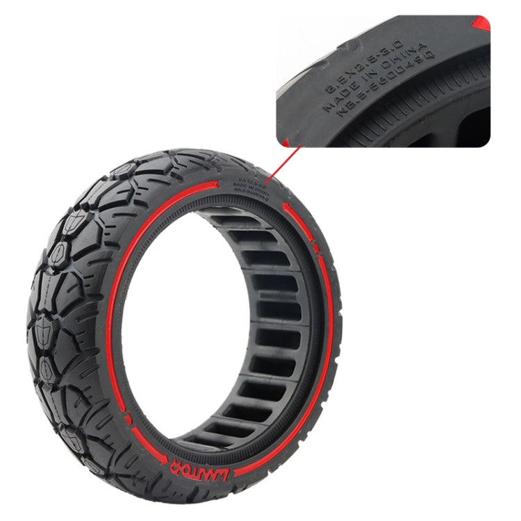 AIMITE 8.5 x 2.5-3.0 / 56 Card Slot 8.5 inch Electric Scooter Universal Off-Road Tire(Red Line)