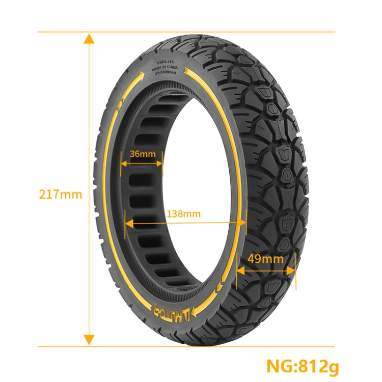 AIMITE 9.5 x 2.125 / 36 Card 9.5 inch Electric Scooter 230 x 50 Universal Off-Road Tire(Yellow Line)