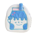 Cute Breakfast Cartoon Wallet Coin Lipstick Data Cable Storage Bag Purse, Style: Yogurt